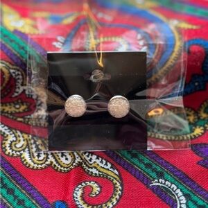 Elegant White Stud Earrings